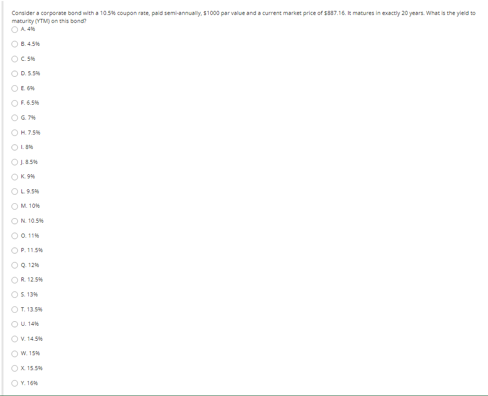 maturity (YTM) on this bond? A. 496 B. 4.596 C. 596