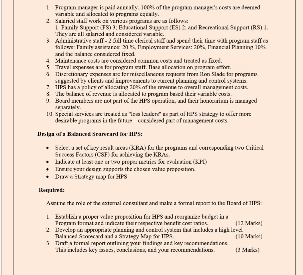 a set of goals to assist low income families in the Halton