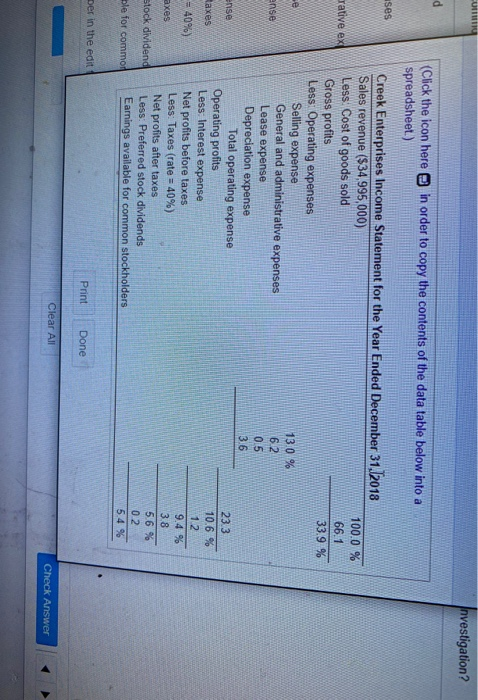 require further analysis and investigation? Complete the common-size income statement for the