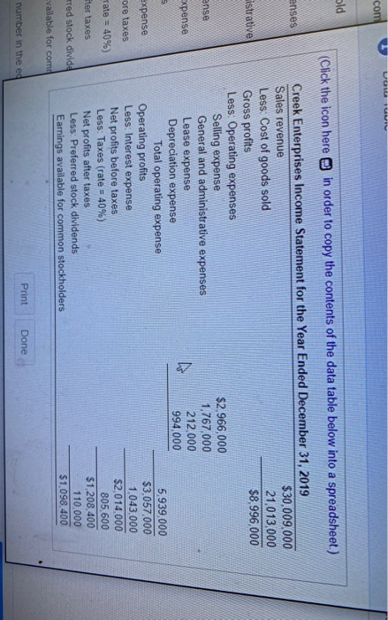 year ending December 31,72019 and compare it to the common-size income statement
