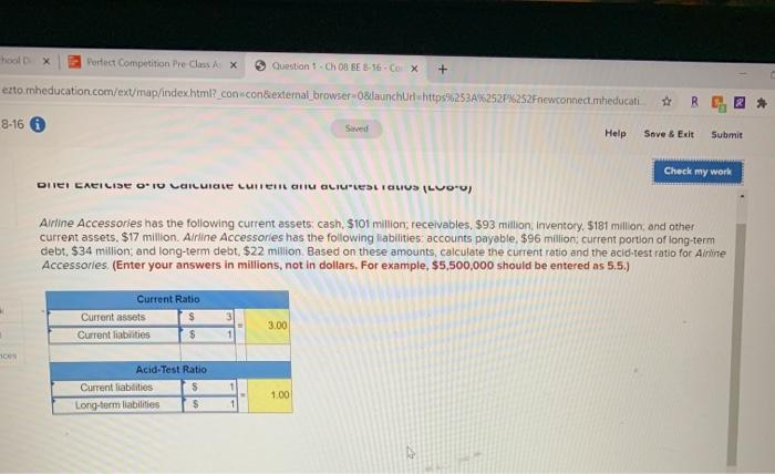  hool x Portact Competition Pre-Class X Question 1 Ch 08 BE
