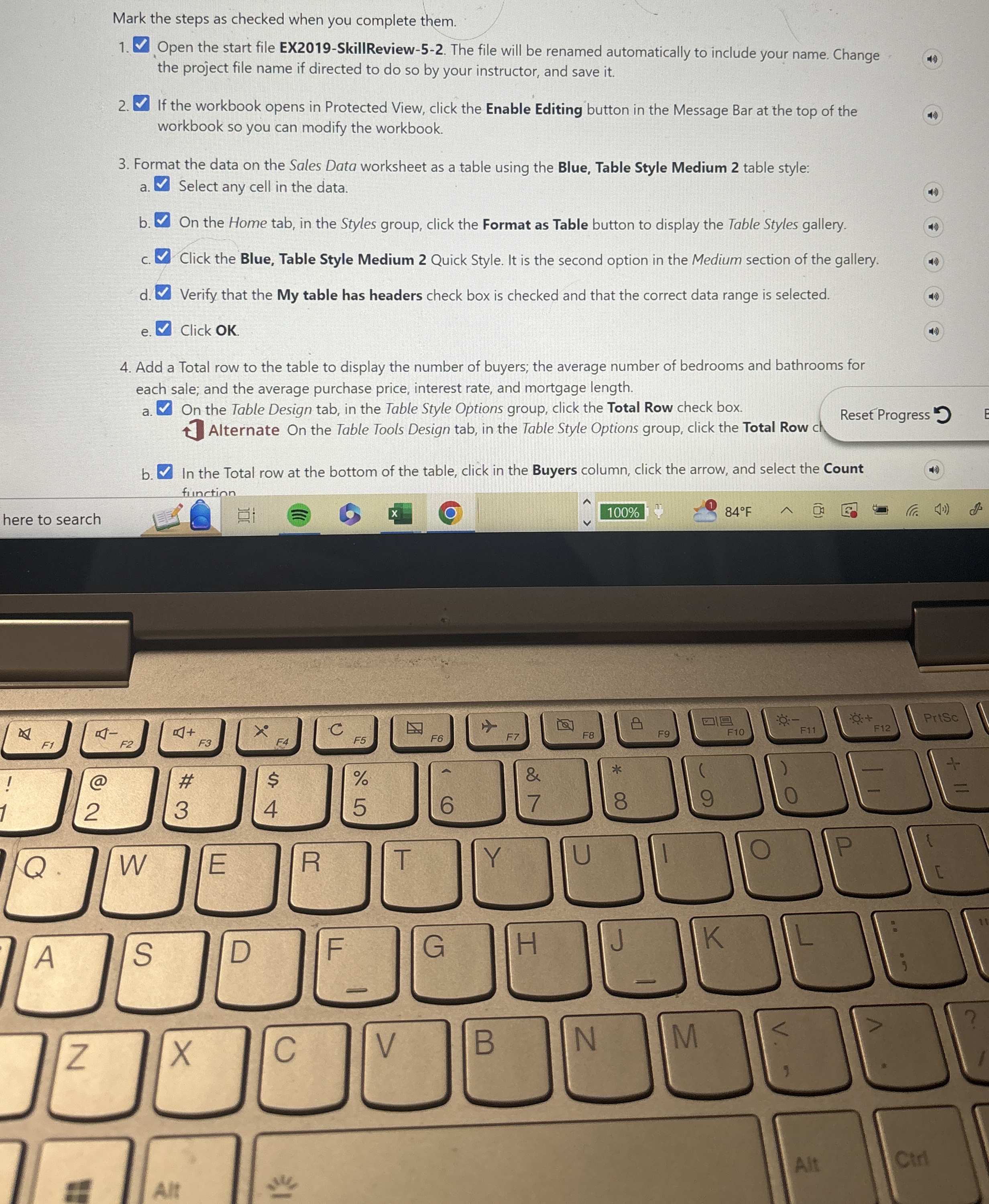  Mark the steps as checked when you complete them. Open the