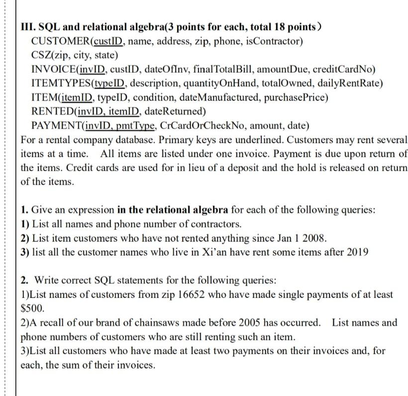 It's urgent ! , I need its answer now please. III .