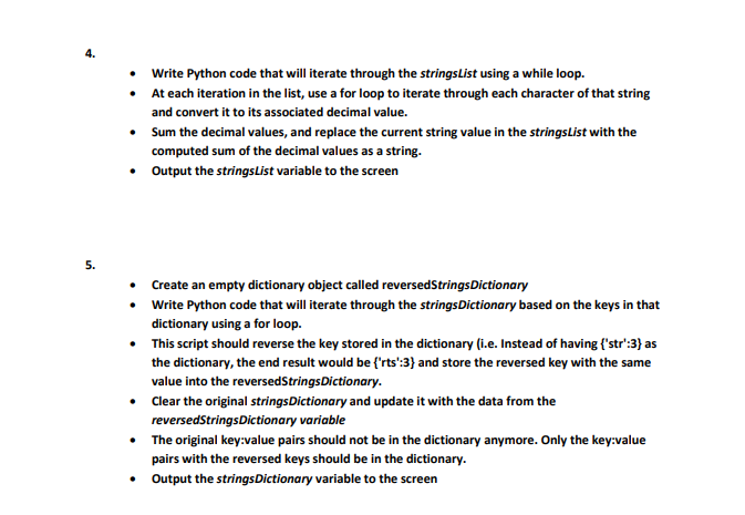 PYTHON: Part 4 is done, but 5 is really holding me up.