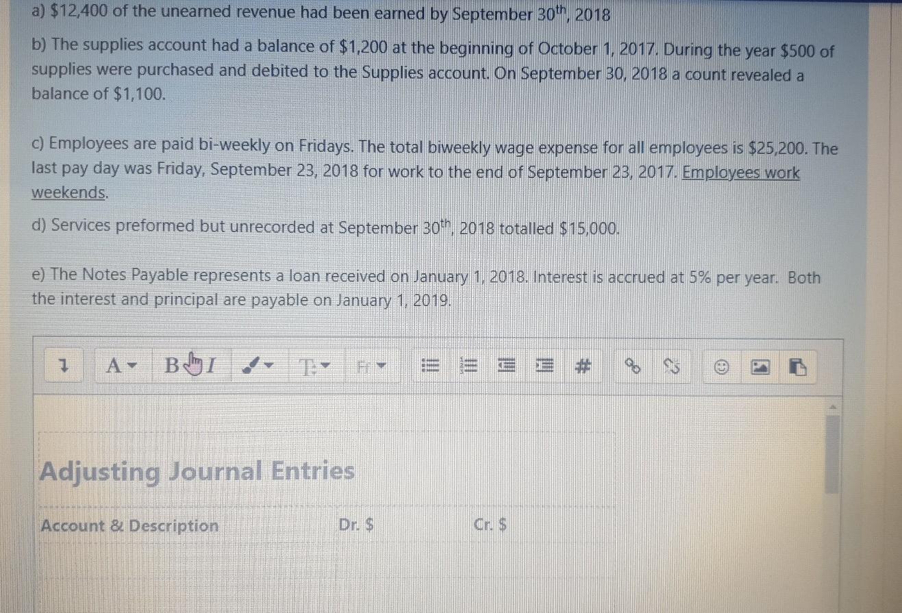 prepare the annual adjusting journ- entries in proper general journal form for