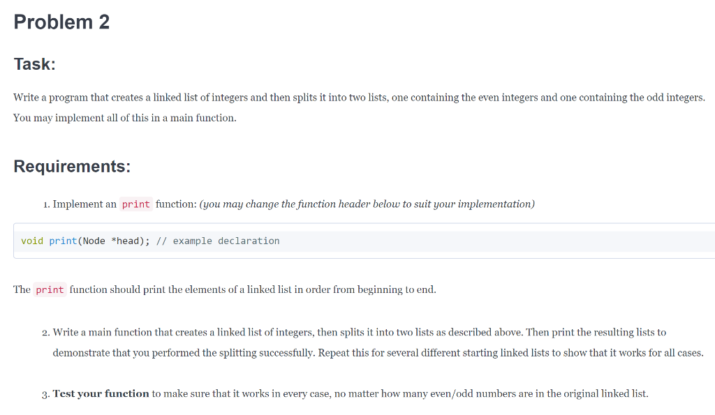 C++ Program, assume a helper function and main have been implemented already