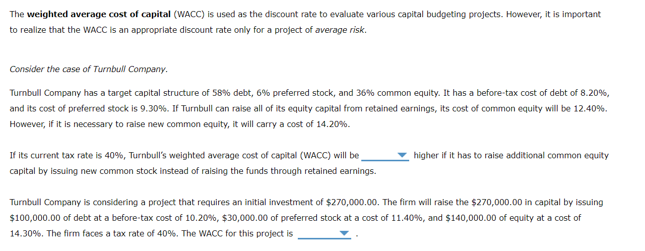 drop down 1 options: 0.70%, 0.58%, 0.74%, 0.64% drop down 2