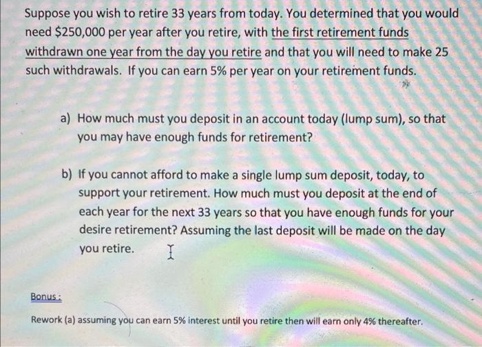 please answer A & B and Bonus in EXCEL. i will upvote