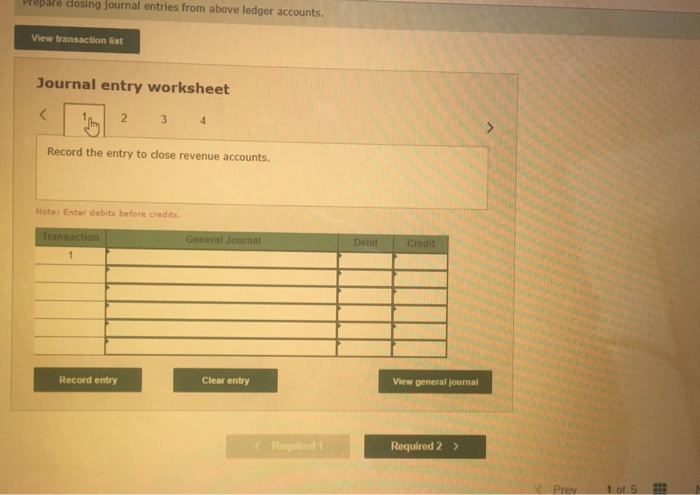 from the following ledger accounts (assume that all accounts have normal balances).