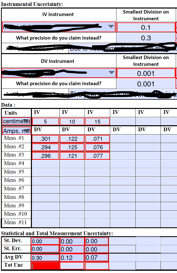  How do I calculate the total uncertainty? 1) Show step by