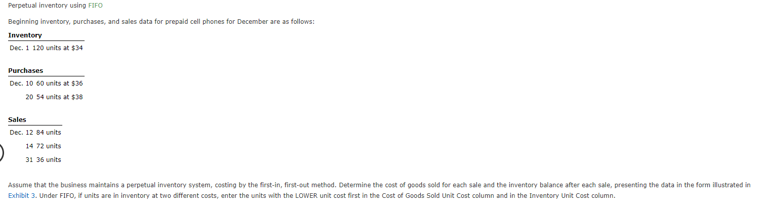 Please Help! Perpetual inventory using FIFO Perpetual inventory using FIFO Beginning inventory,