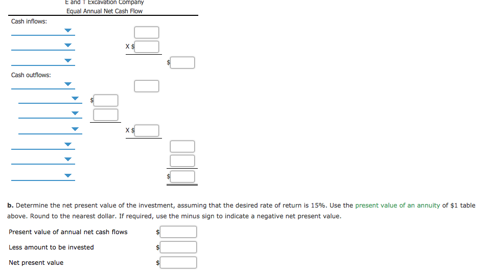 planning an investment of $849,200 for a bulldozer. The bulldozer is expected