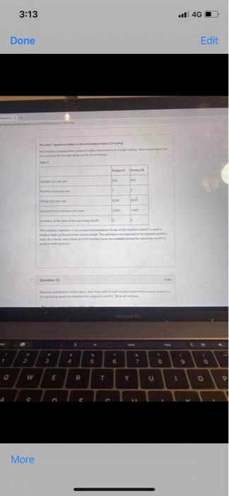 3:13 il 4G Done Edit 1. 3 d 5 6 7