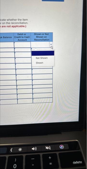 to select "NA" in fields which are not applicable.) Exercise 6-11 (Algo)
