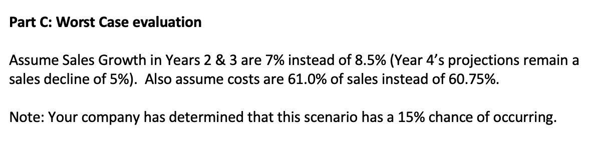 Growth yrs 2-3 Sales Growth yr 4 Expenses as % of sales