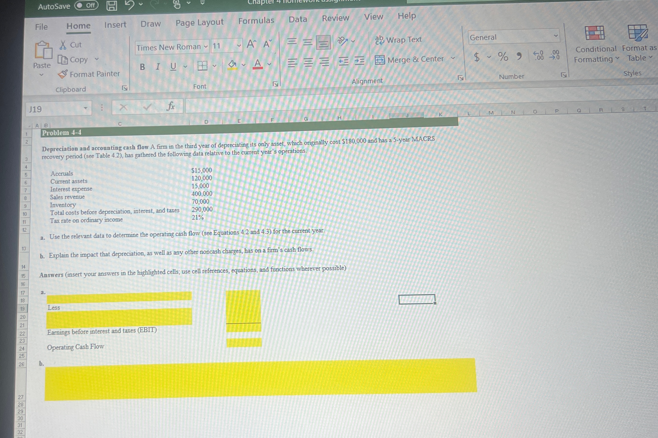  AutoSave File Home Insert Draw Page Layout Formulas Data Review View