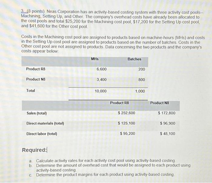show all work and i will thumbs up. required A, B, and