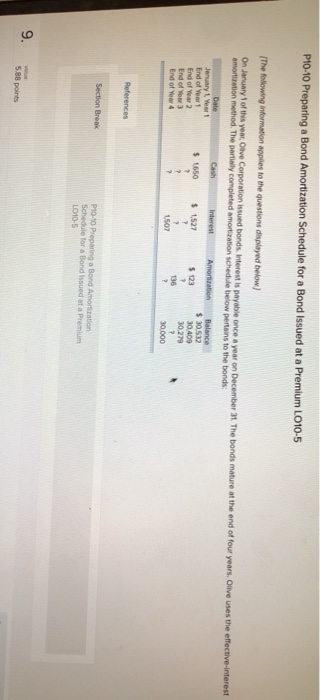  P10-10 Preparing a Bond Amortization Schedule for a Bond Issued at
