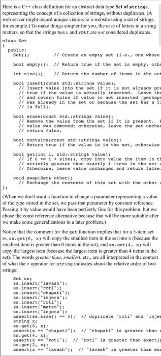  please i need help Here is a C++ class definition for