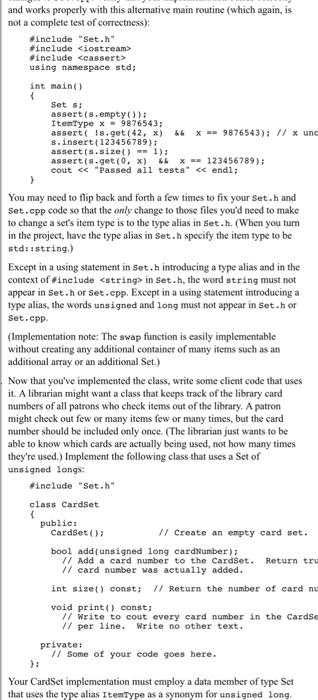 to a website using a set of strings, for example.) To make