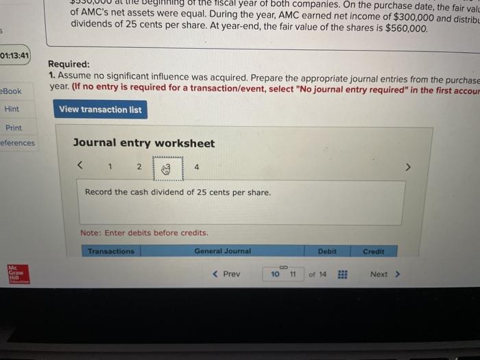 world Required information [The following information applies to the questions displayed below.)