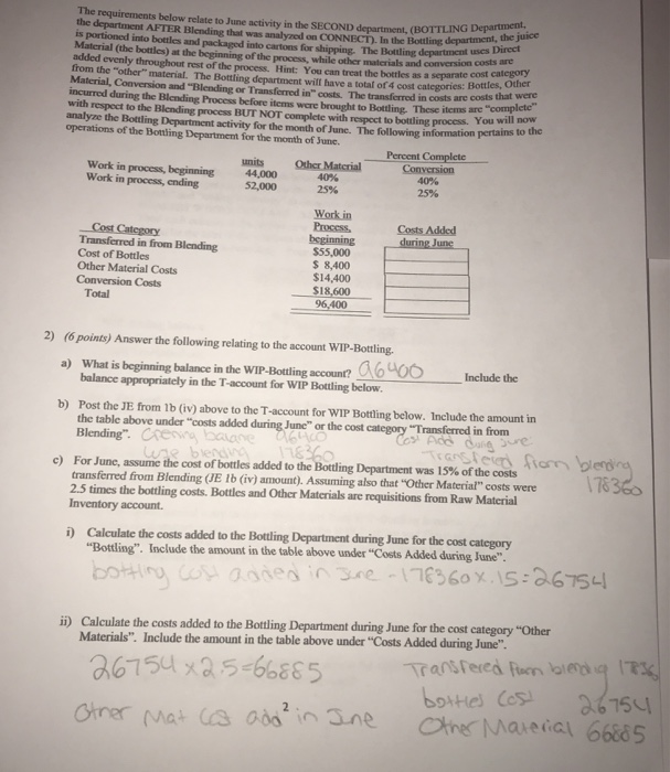 Work in process, beginning Cost added during June Materials Conversion $ 13,500