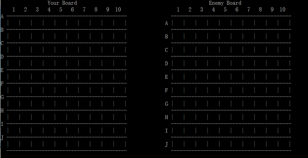 Please use C++! implement a battleship game.The output and input have to
