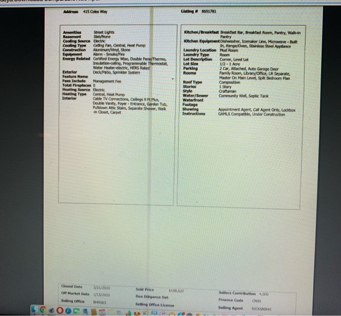 the Real Estate Class please. i am confused Single Family Detached La