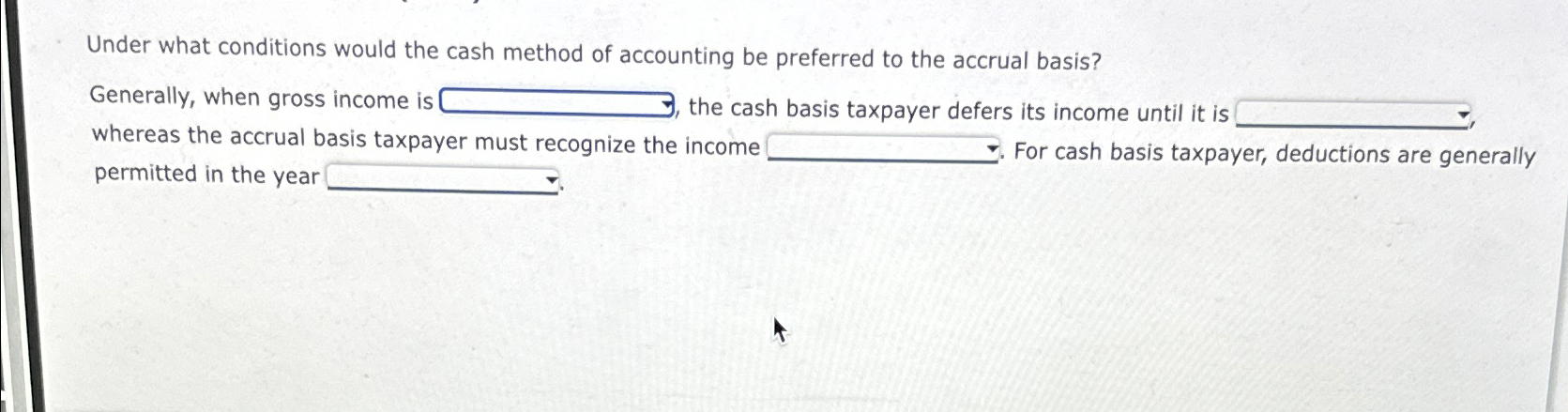  Fill in the blank use these terms Collected but not earned