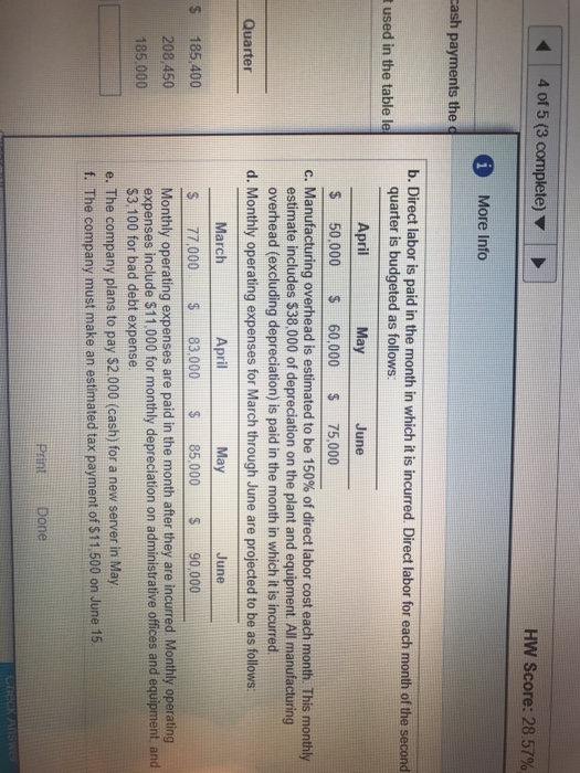 quarter that shows both the number of computer chips needed and the