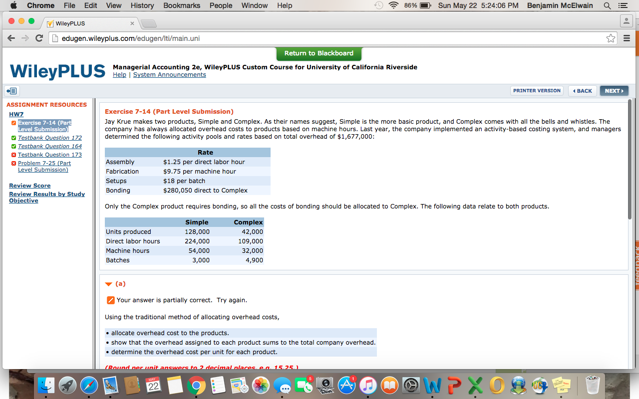 Jay Krue makes two products, Simple and Complex. As their names