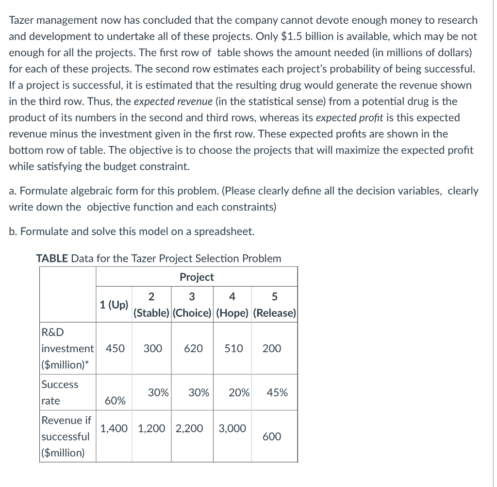  Please show work in excel, thank you! This is for an