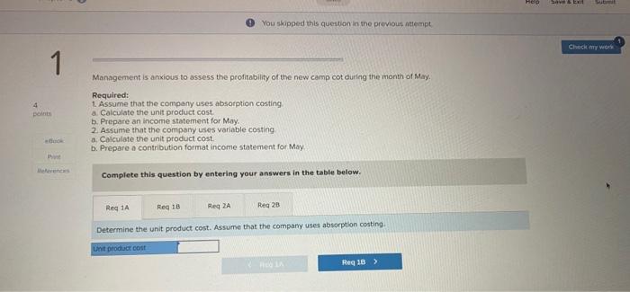 and Income Statements; Explanation of Difference in Net Operating Income (L06-1, LO6-2,