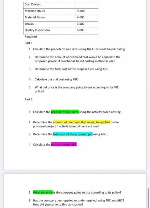costs for each category for next year are listed below Company LSD