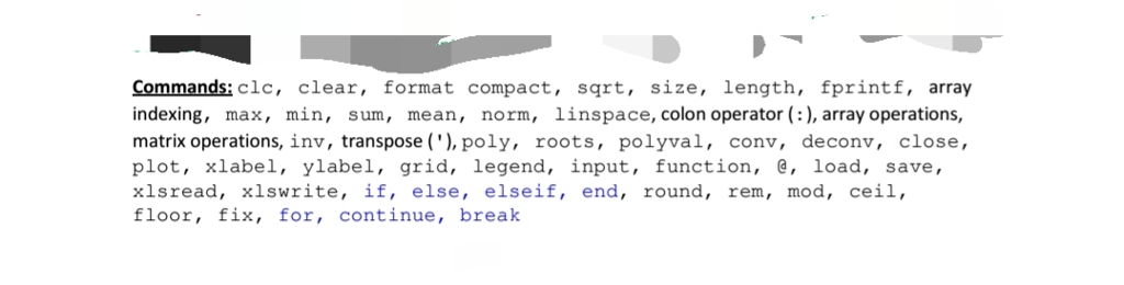 matlab code help matlab clc;clear format compact % Use for loop to