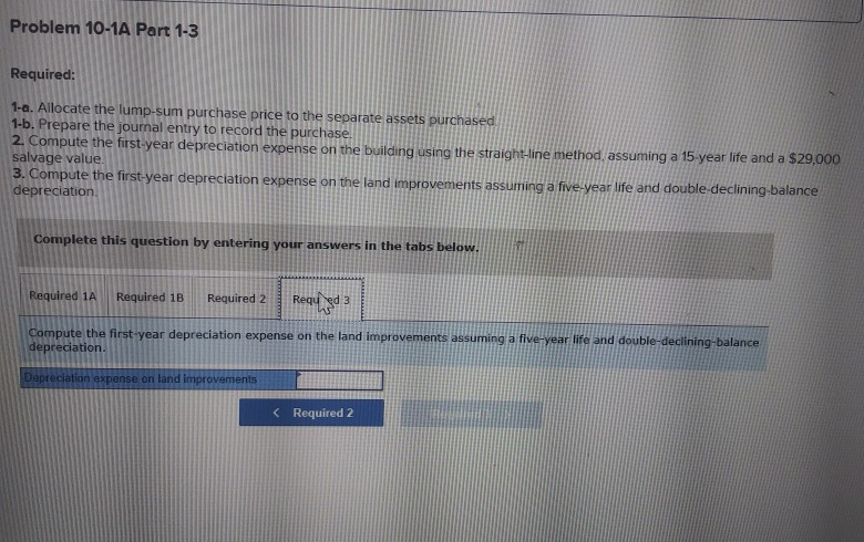 purchased assets are building, $478.400, land, $285,200, land improvements, $73,600; and four