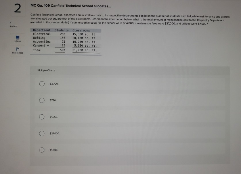 allocates its service department expenses to its various operating (sales) departments. The
