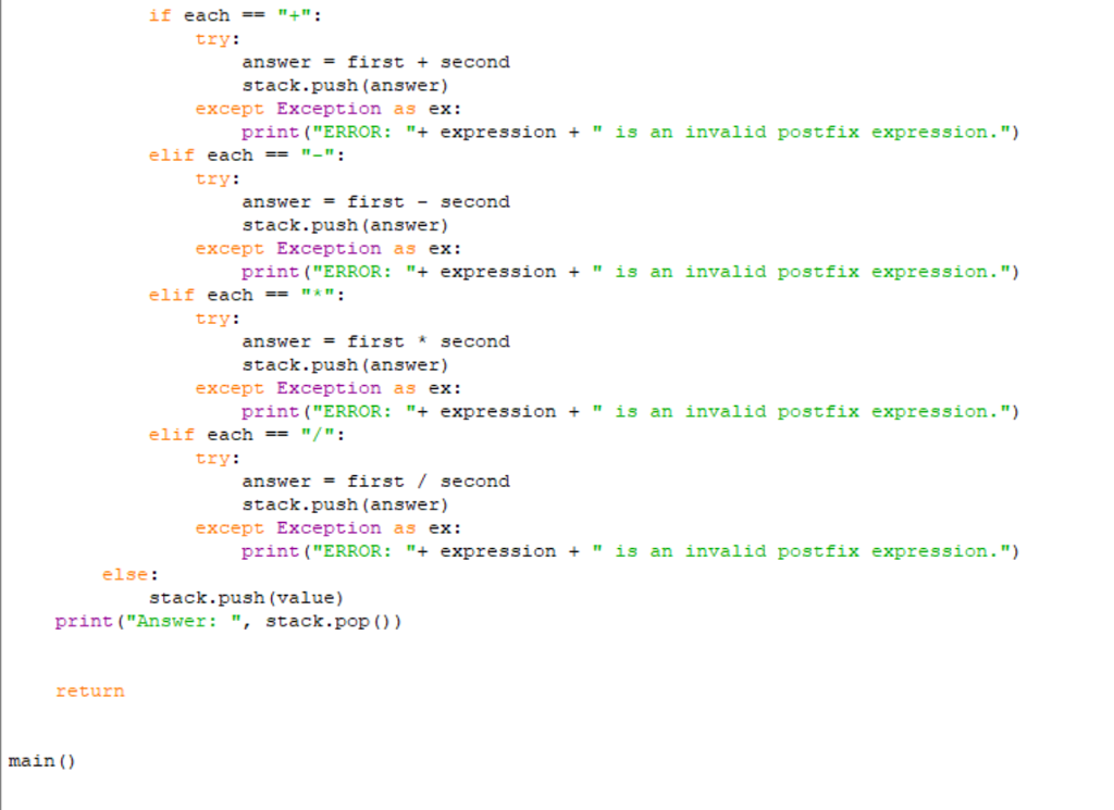 posted pictures of my code, the text file, and my resulting execution
