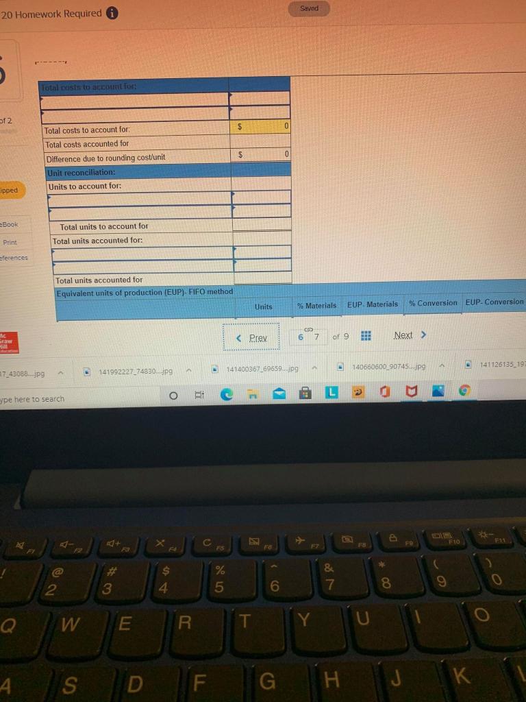 cost estimates LO C3, C4, P4 [The following information applies to the