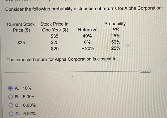 my andwer was 10% but it says its the wrong answer? Consider