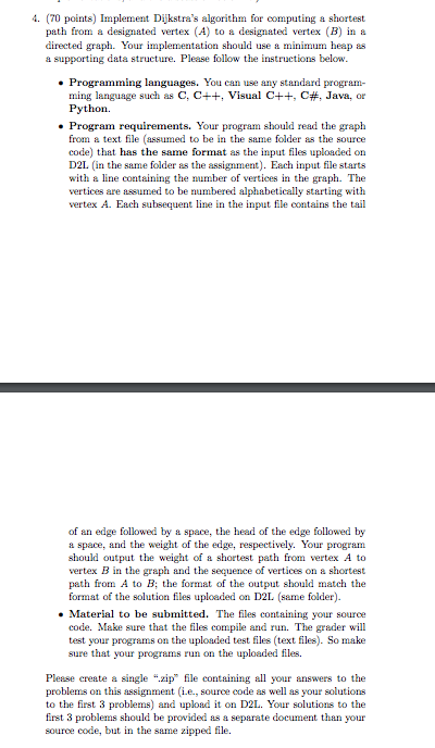 Using Python: Input files: Case1.txt: 10 A J 18 A H 79