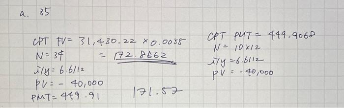 $40,000 loan at 6.6% compounded monthly will be repaid by monthly payments