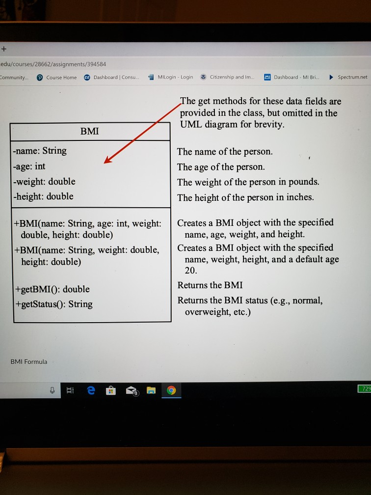 write a java program that calculates the BMI. The guidelines are below.