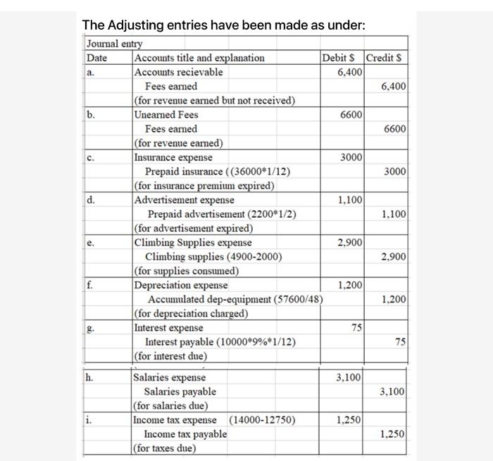  Make Adjusting Entries ( General Journal ), Ledger , Adjusted trail