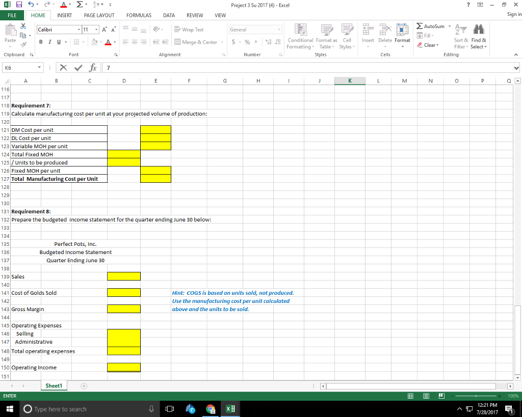 Select" Clipboard Font Alignment Number Cells Editing K6 0 6 Enter the