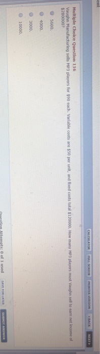 The fined costs are S685000 and the variable costs are 60% of