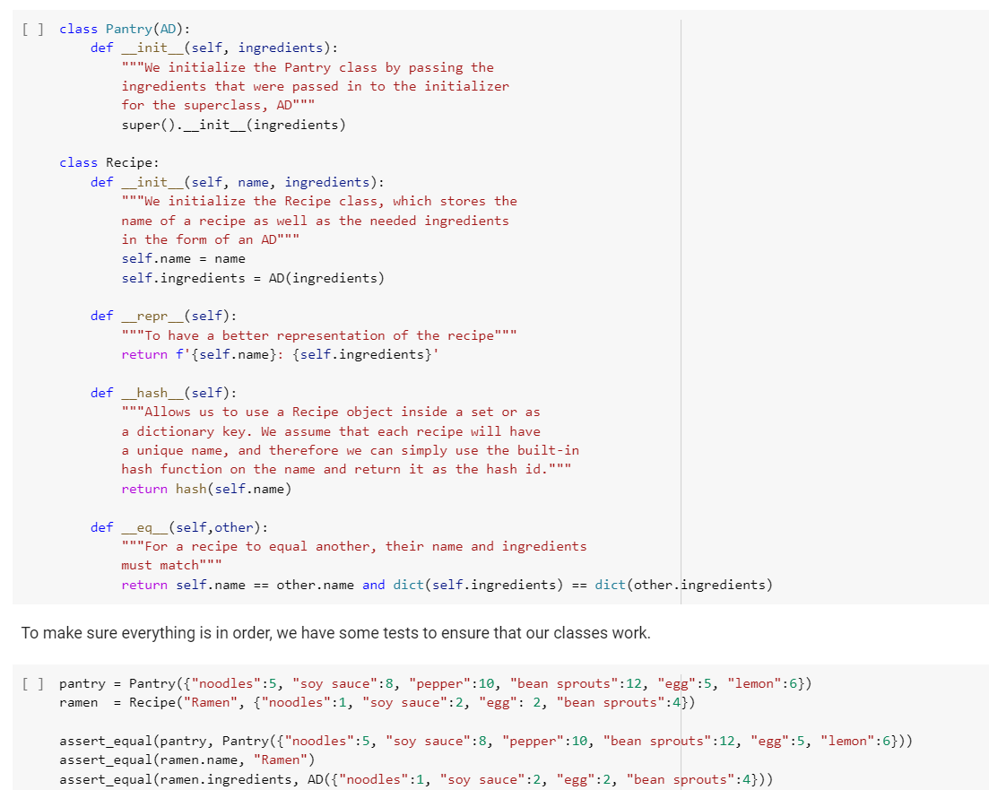 (dict): def __init_(self, *args, **kwargs): "" "This initializer simply passes all arguments