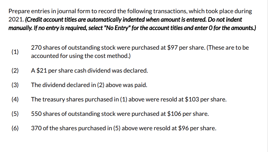 the following stockholders' equity accounts at December 31, 2020. Common Stock ($100