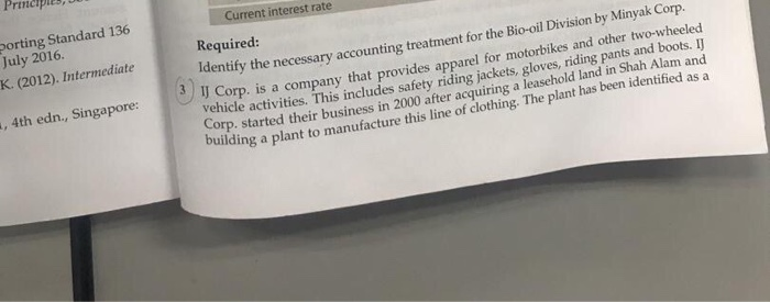  Principies borting Standard 136 July 2016. K. (2012). Intermediate Current interest