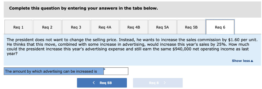 this year's sales to increase by 16%. Using the degree of operating